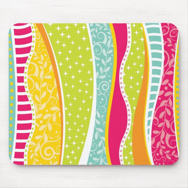 Colourful Funky Mousepad (Front)