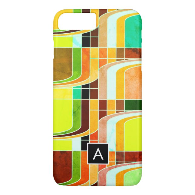 Colourful Funky Retro Inspired Case-Mate iPhone Case (Back)