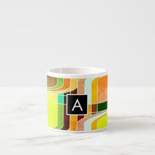 Colourful Funky Retro Inspired Espresso Cup