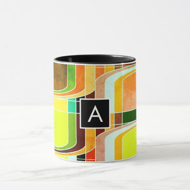 Colourful Funky Retro Inspired Mug (Center)