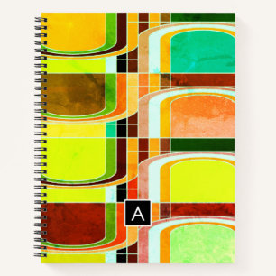 Colourful Funky Retro Inspired Notebook