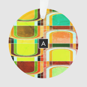 Colourful Funky Retro Inspired Ornament