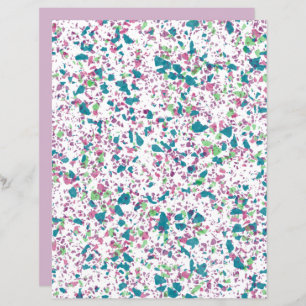 Colourful Funky Terrazzo Art Scrapbook Paper