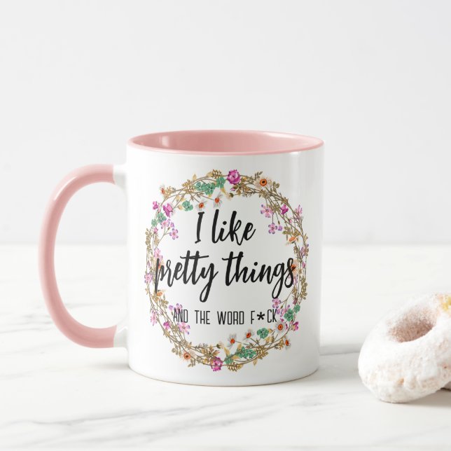 Colourful Funny Cute Best Mum Ever Mug (With Donut)