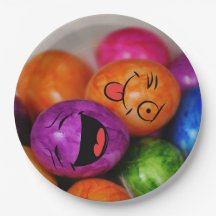 Colourful Funny Easter Eggs