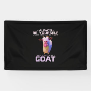 Colourful Funny Goat Gift Banner