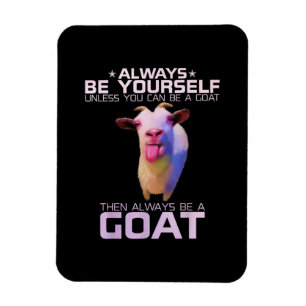 Colourful Funny Goat Gift Magnet