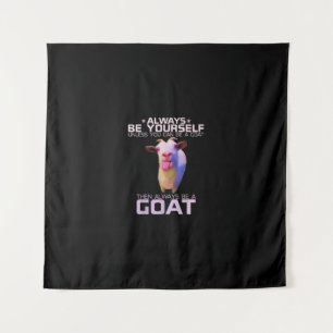 Colourful Funny Goat Gift Tapestry