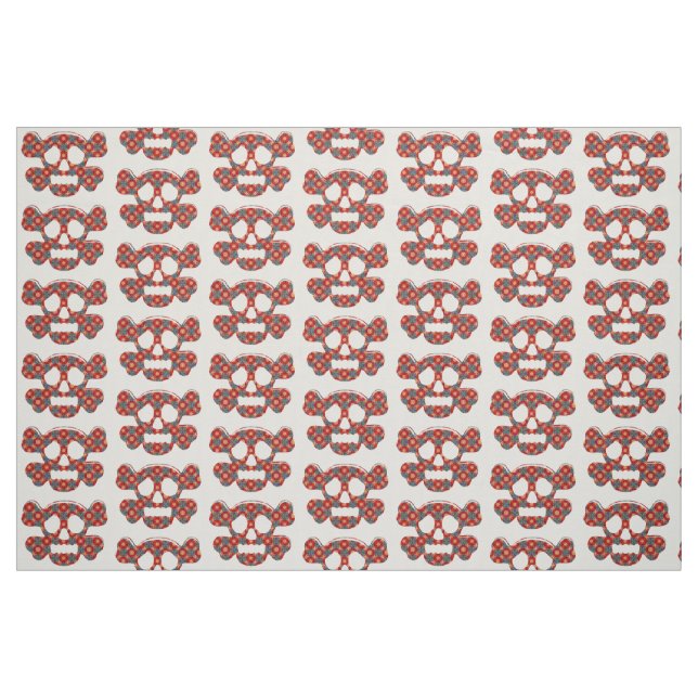 Colourful funny skull fabric (Fat Quarter)