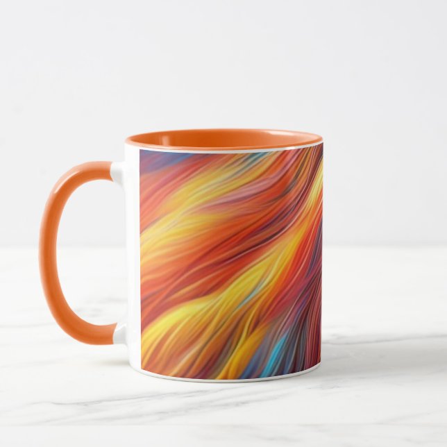 Colourful Fur Texture Background-68454 Mug (Left)