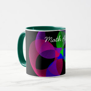 Colourful Fusion Geometric Math Art Coffee Mug