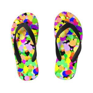 Colourful Fusion Pattern Design Kid's Thongs