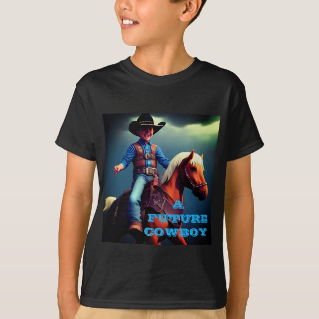 Colourful Future Cowboy Kid's T-Shirt (Front)