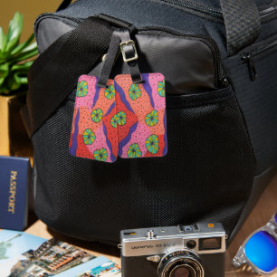 Colourful Futuristic Art  Luggage Tag