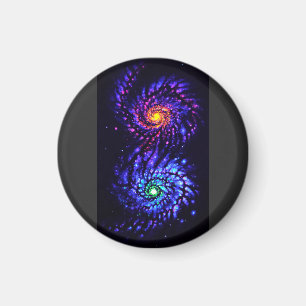 Colourful galaxies magnet