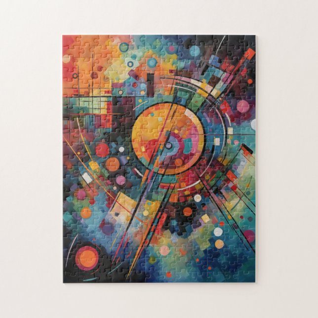 Colourful Galaxy Abstract Painting Jigsaw Puzzle (Vertical)
