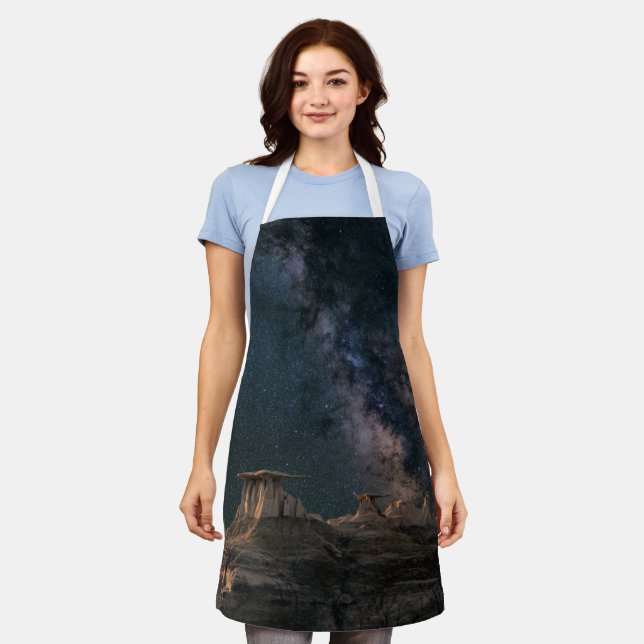 Colourful Galaxy Apron (Worn)
