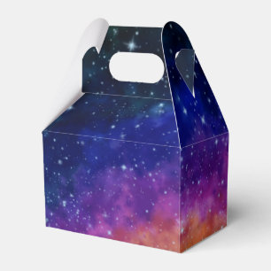 Colourful Galaxy Birthday Party Favour Box