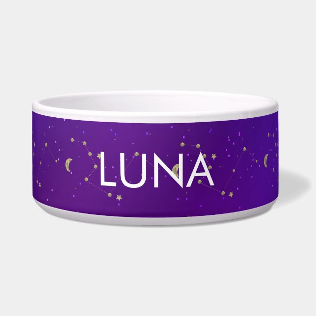 Colourful Galaxy Constellation Moon Pattern Purple (Front)