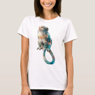 Colourful Galaxy Marmoset Primate Women T-Shirt