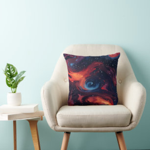 Colourful Galaxy Pattern Cushion