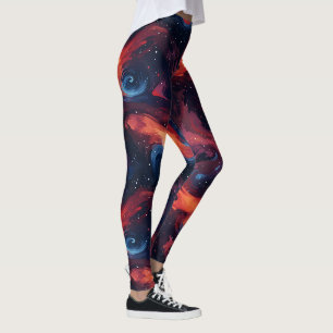 Colourful Galaxy Pattern Leggings
