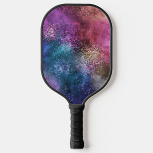 Colourful Galaxy Pattern Pickleball Paddle