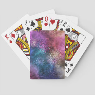 Colourful Galaxy Pattern Playing Cards