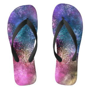 Colourful Galaxy Pattern Thongs