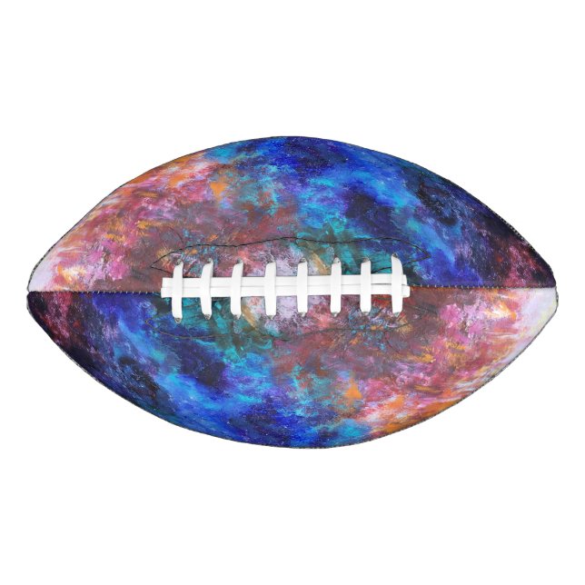 Colourful Galaxy Space Painting Cool    Football (Front)