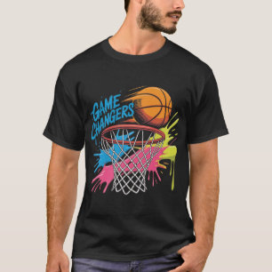 Colourful Game Changers Basketball Tie Dye Colour T-Shirt