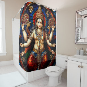 Colourful Ganesh Shower Curtain Sets