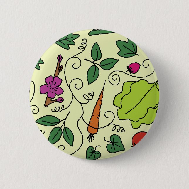 Colourful Garden 6 Cm Round Badge (Front)