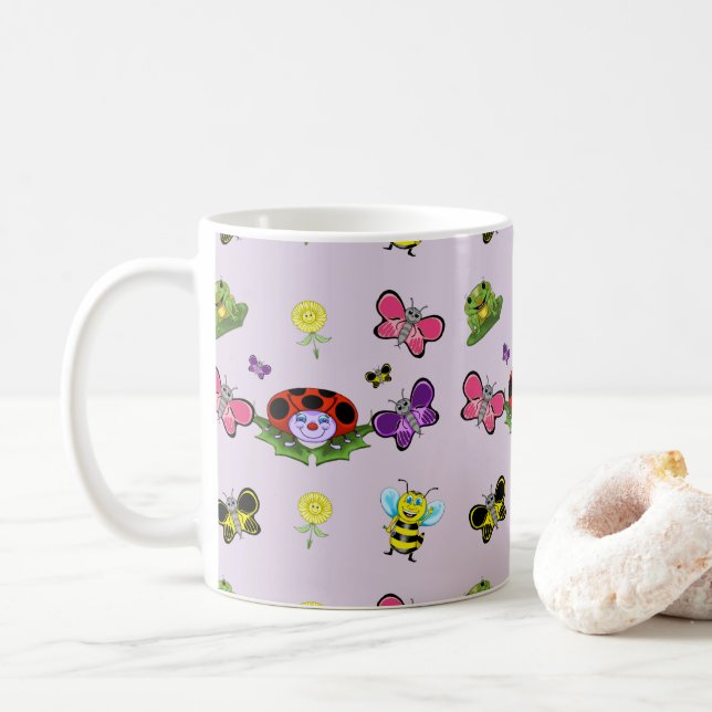 Colourful Garden Classic Mug (With Donut)