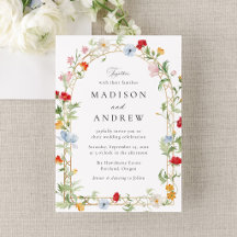 Colourful Garden Floral Arch Wedding