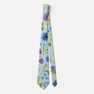 Colourful Garden Flowers Wildflower Spring Meadow  Tie
