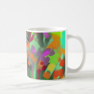 Colourful garden mug