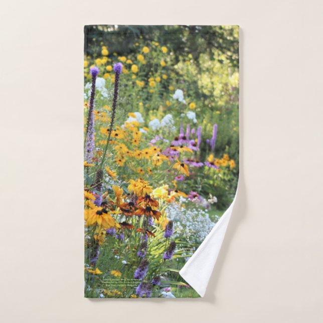 Colourful Gardens Along the Pathways! Hand Towel (Hand Towel)
