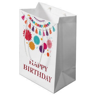 Colourful Garlands Birthday Gift Bag