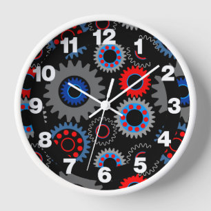 Colourful Gears Clock