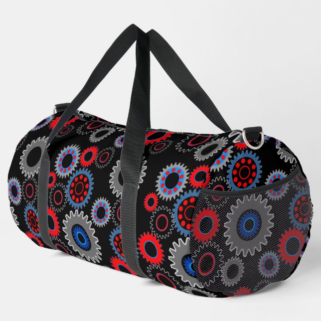 Colourful Gears Duffle Bag (Right Corner)