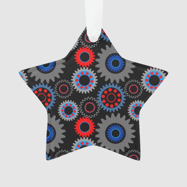 Colourful Gears Ornament (Front)