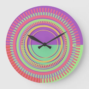 Colourful Gears Wall Clock