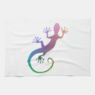 Colourful Gecko Tea Towel