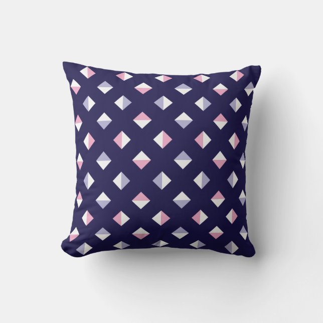 Colourful Gem Seamless Pattern Cushion (Front)