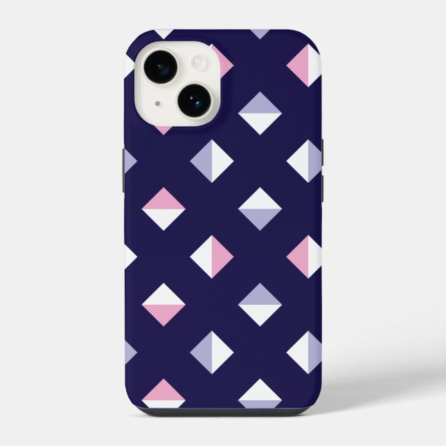 Colourful Gem Seamless Pattern iPhone Case (Back)