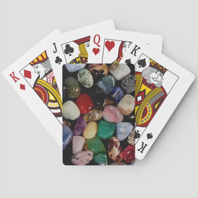 Colourful Gem Stones Playing Cards (Back)