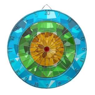 Colourful Gems Dartboard
