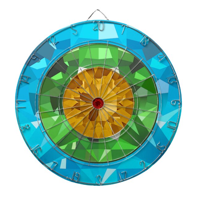 Colourful Gems Dartboard (Front)