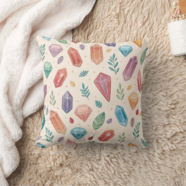 Colourful Gemstone Pattern (2) Cushion (Blanket)